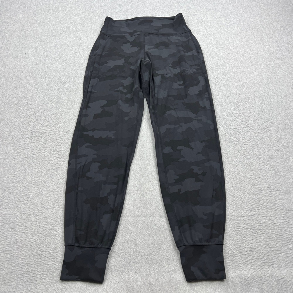 Lululemon Align‎ Jogger 28" Womens 6 Black Heritage Camo High Rise Nulu W5DMBS
